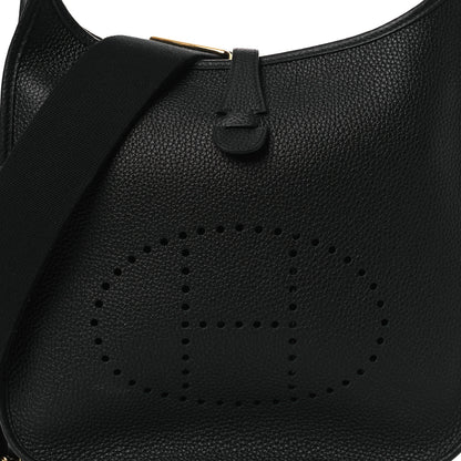 Hermes Taurillon Clemence Evelyne III PM Black 8 of 12