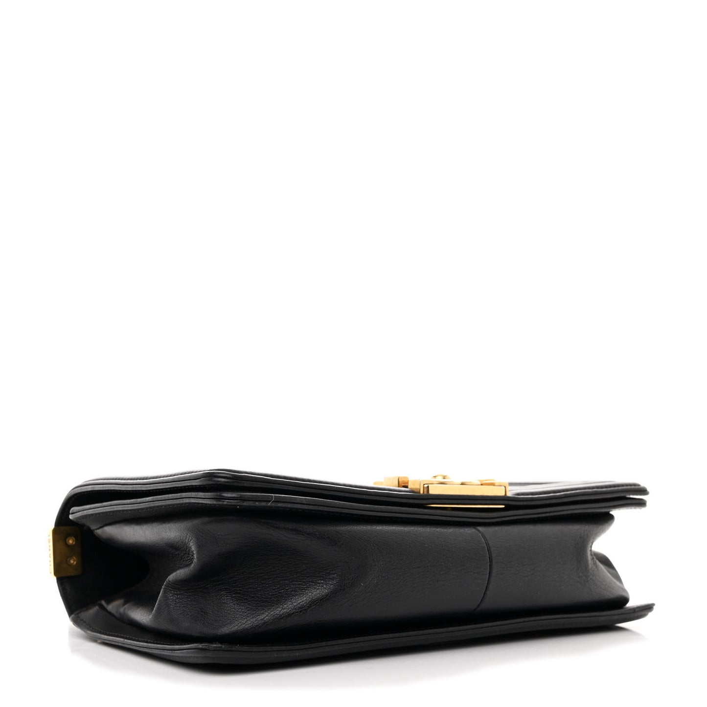 Calfskin Quilted Medium Boy Flap Black