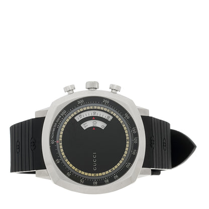 Gucci Stainless Steel Rubber 40mm Grip Quartz Watch Black 2 of 5