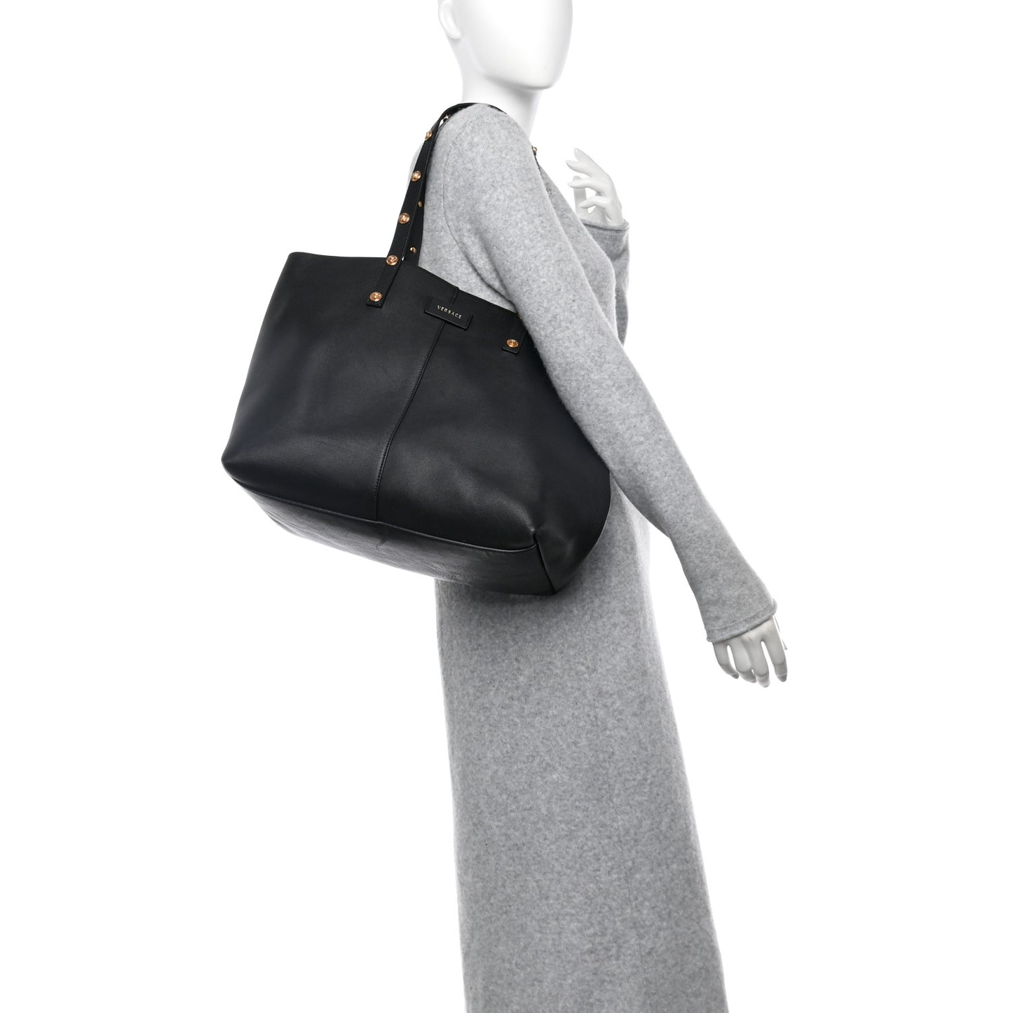 Calfskin Palazzo Tote Black