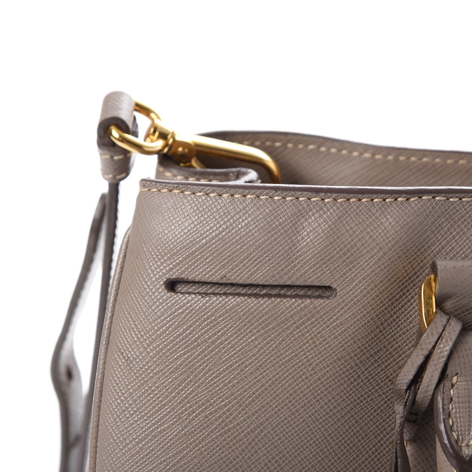 Prada Saffiano Lux Medium Tote Argilla 12 of 18