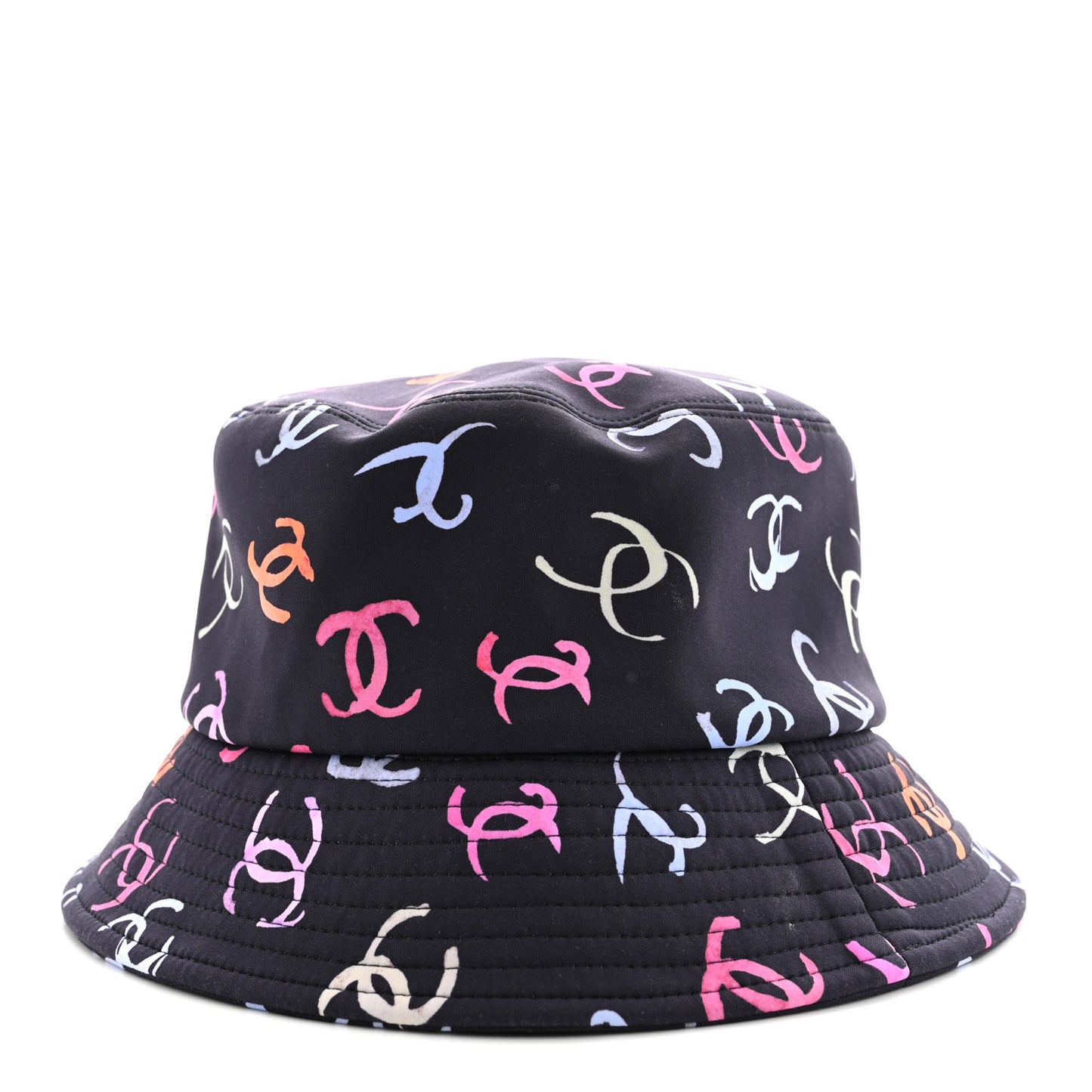 Nylon CC Bucket Hat S Black Multicolor
