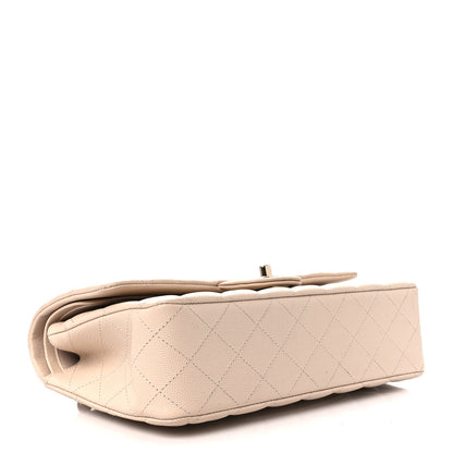 Chanel Caviar Quilted Medium Double Flap Ecru 5 of 12