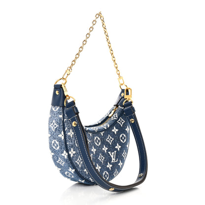 Louis Vuitton Monogram Jacquard Denim Loop Bleu 3 of 10