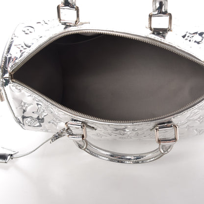 Louis Vuitton Monogram Miroir Speedy 35 Silver 5 of 16