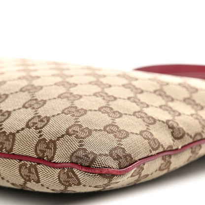 Gucci GG Supreme Monogram Medium Flat Messenger Bag Red 9 of 13