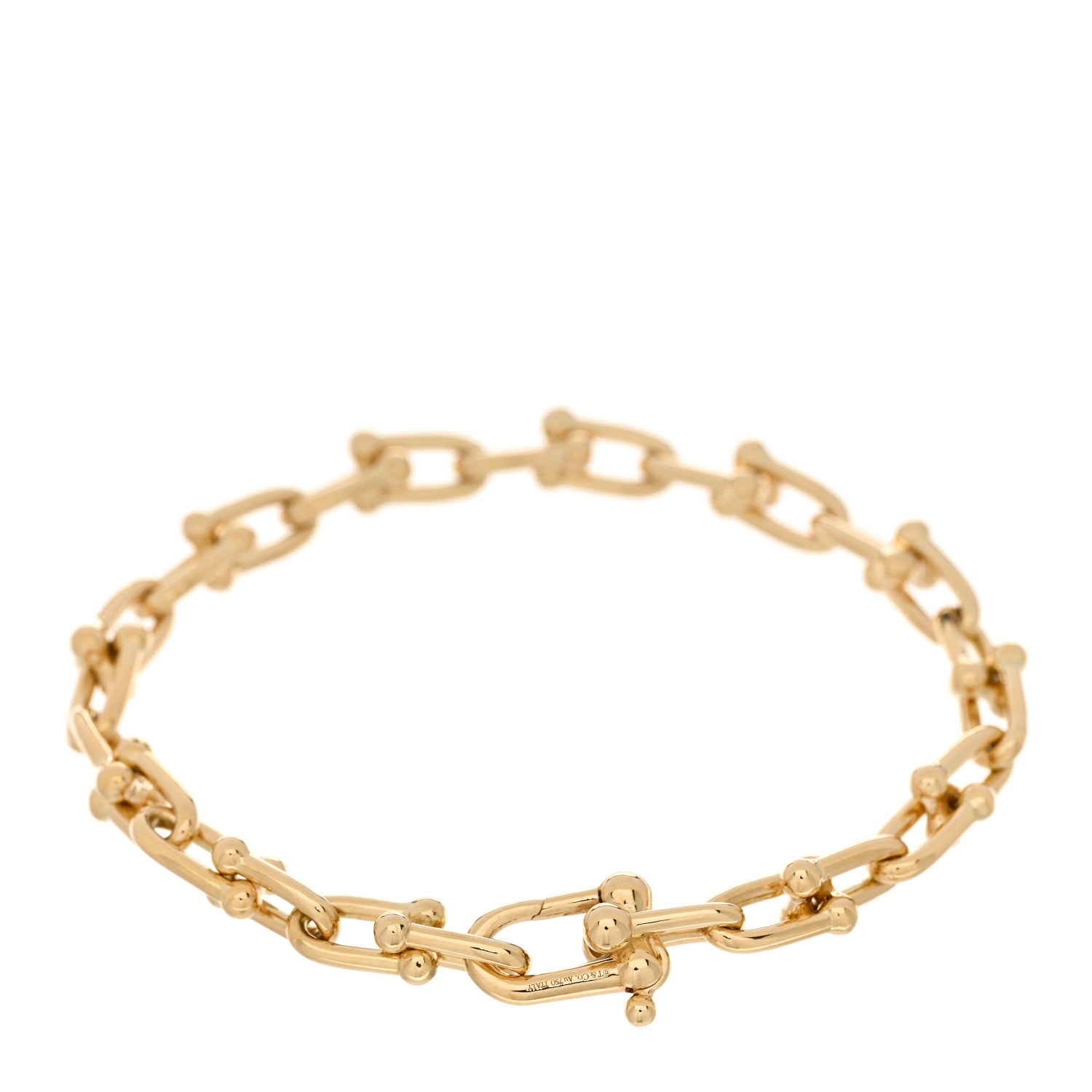 Tiffany 18K Yellow Gold Small HardWear Link Bracelet 2 of 4