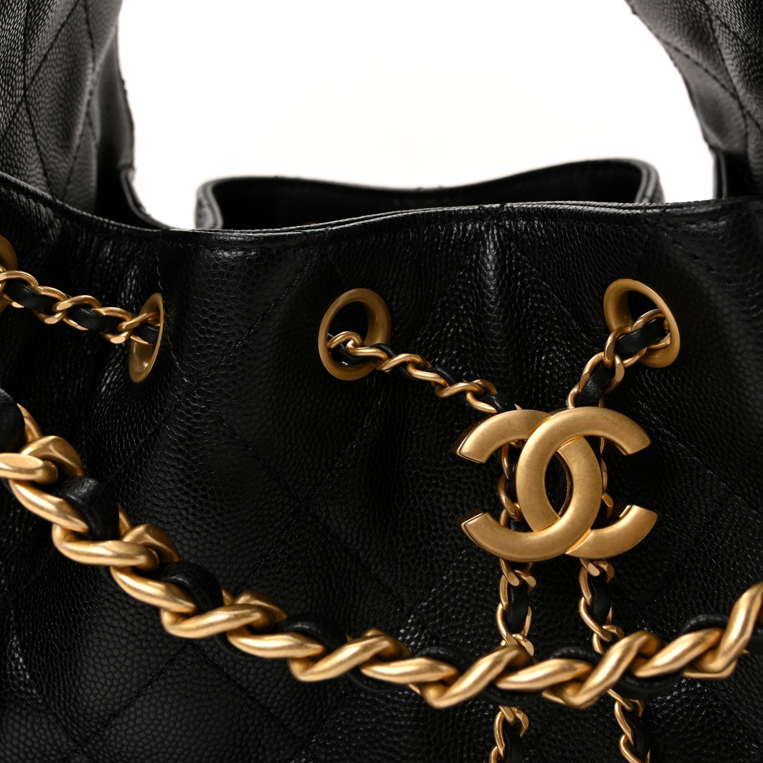 Chanel Caviar Quilted Small Chanel 25 Handbag Black 8 of 10