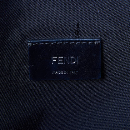 Fendi Nylon Vitello Elite Monster Eyes Tote Black Yellow 10 of 10