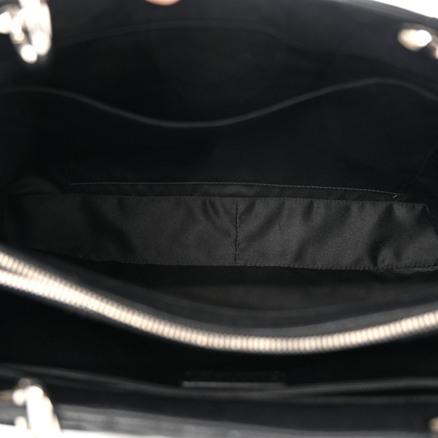 Caviar Quilted Grand Shopping Tote GST Black