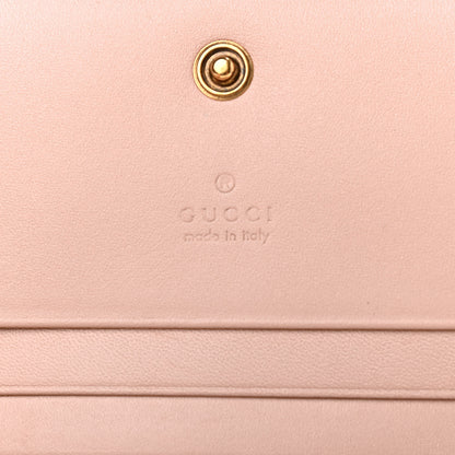 Gucci Calfskin Matelasse GG Marmont Card Case Wallet Perfect Pink 6 of 7