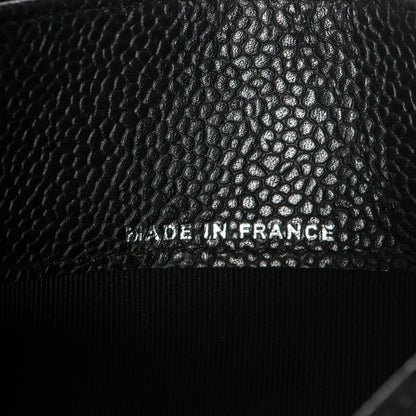 Chanel Caviar Quilted Small Flap Wallet Black 6 of 7