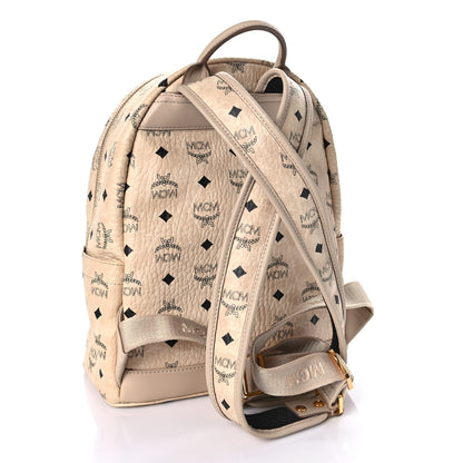 MCM Visetos Small Stark Rabbit Backpack Beige 3 of 9