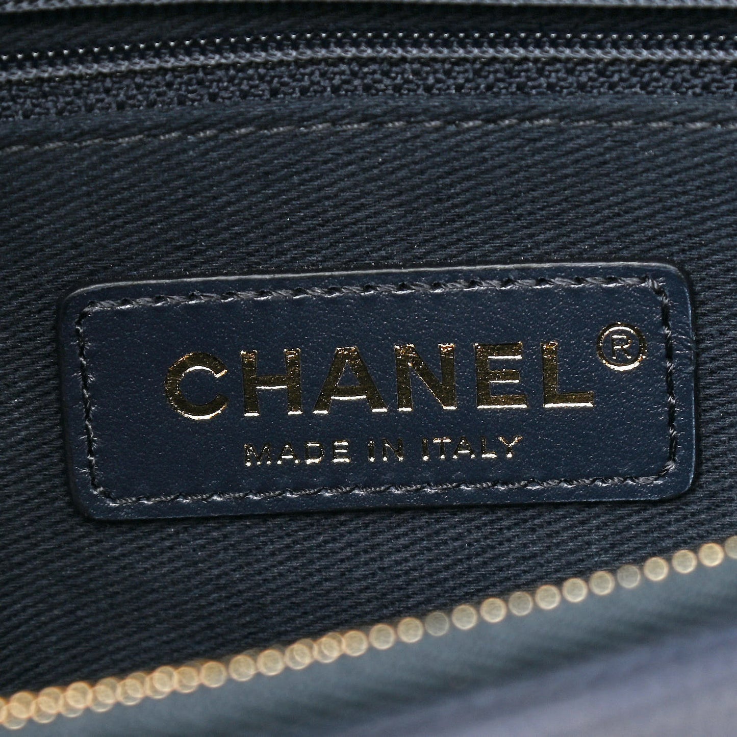 Caviar Quilted Medium Coco Handle Flap Navy Blue