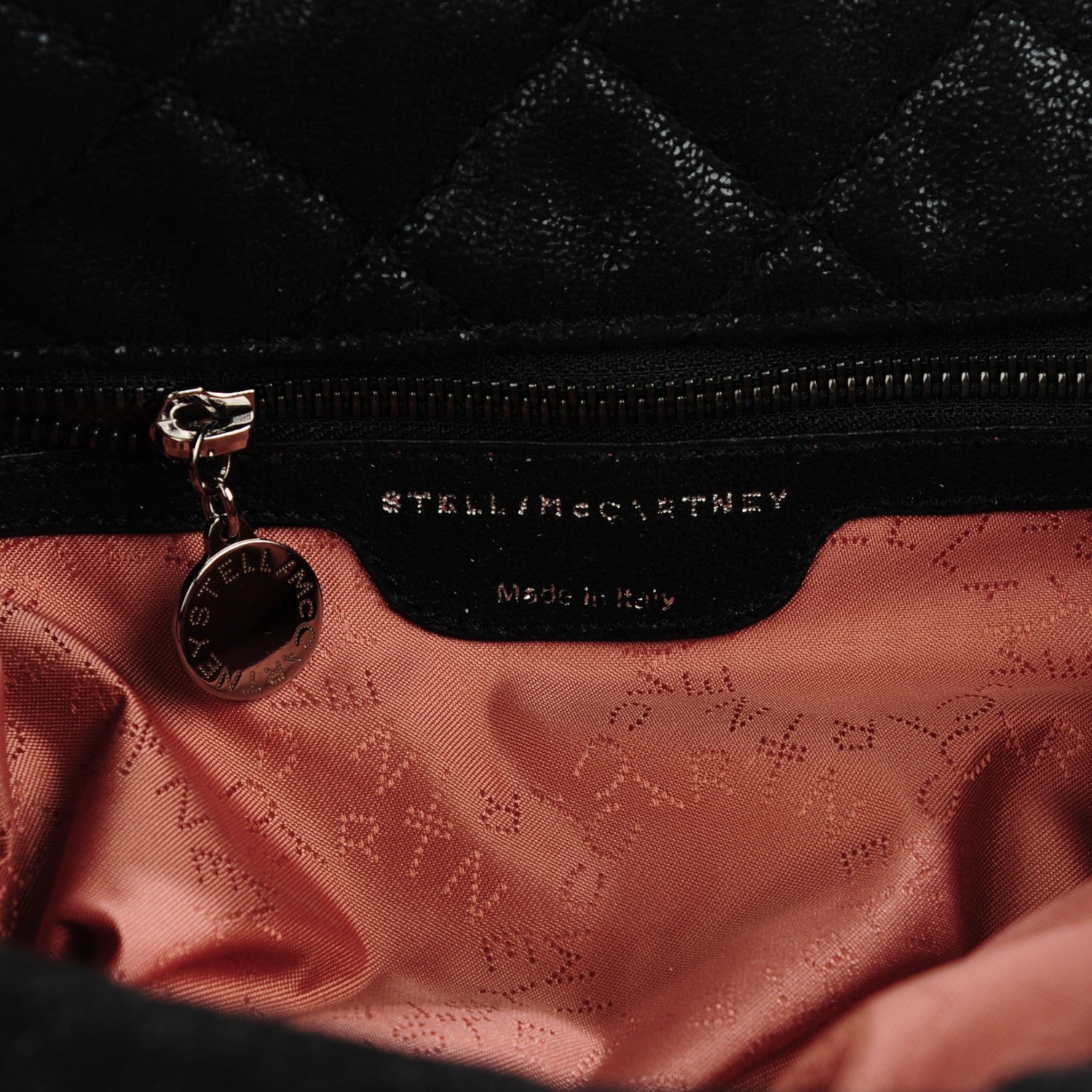 Stella McCartney Shaggy Deer Quilted Small Falabella Tote Black 7 of 9