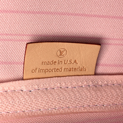 Louis Vuitton Damier Azur Neo Neverfull MM Rose Ballerine 7 of 10