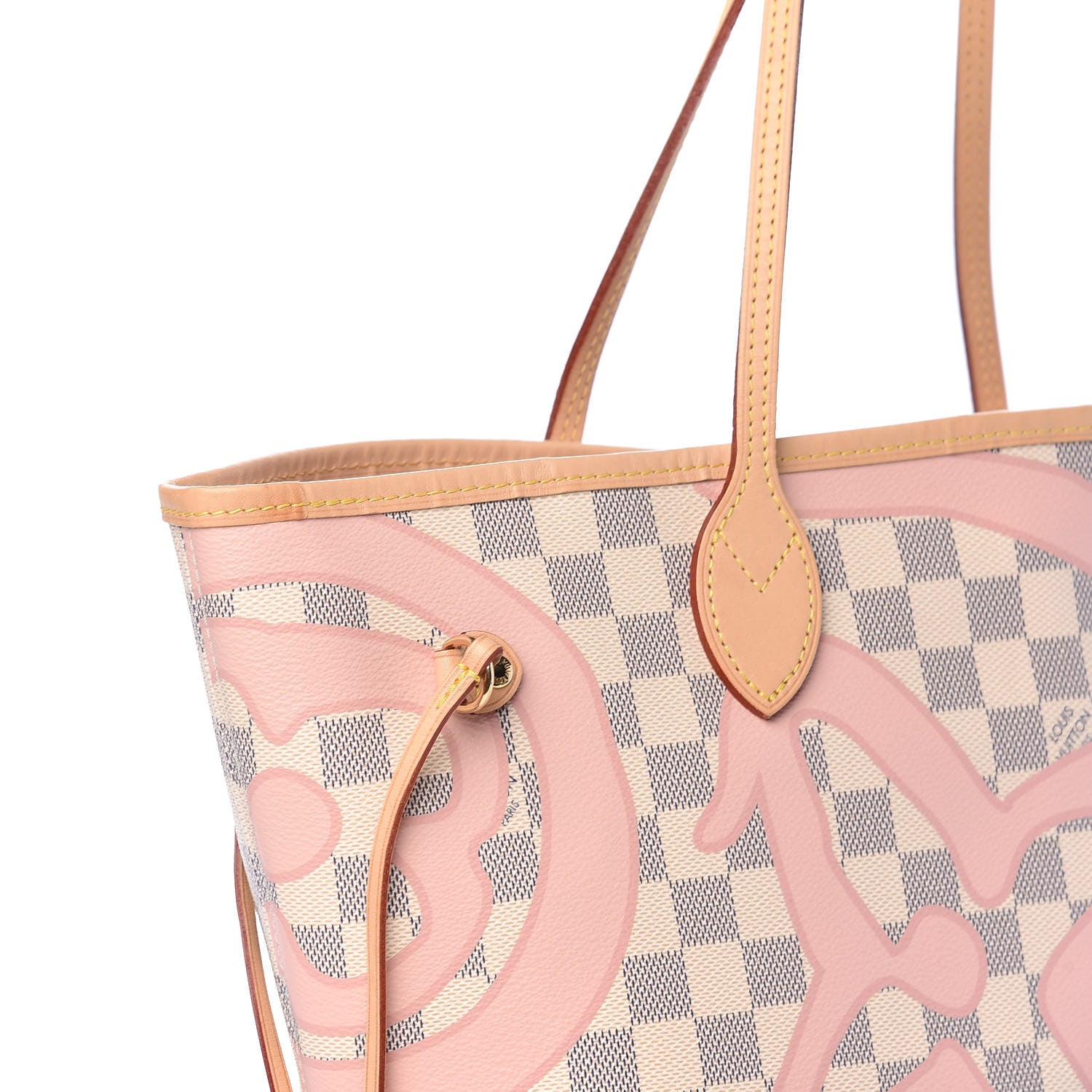 Louis Vuitton Damier Azur Tahitienne Neverfull MM 12 of 12