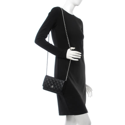 Chanel Caviar Quilted Wallet On Chain WOC Black 2 of 9