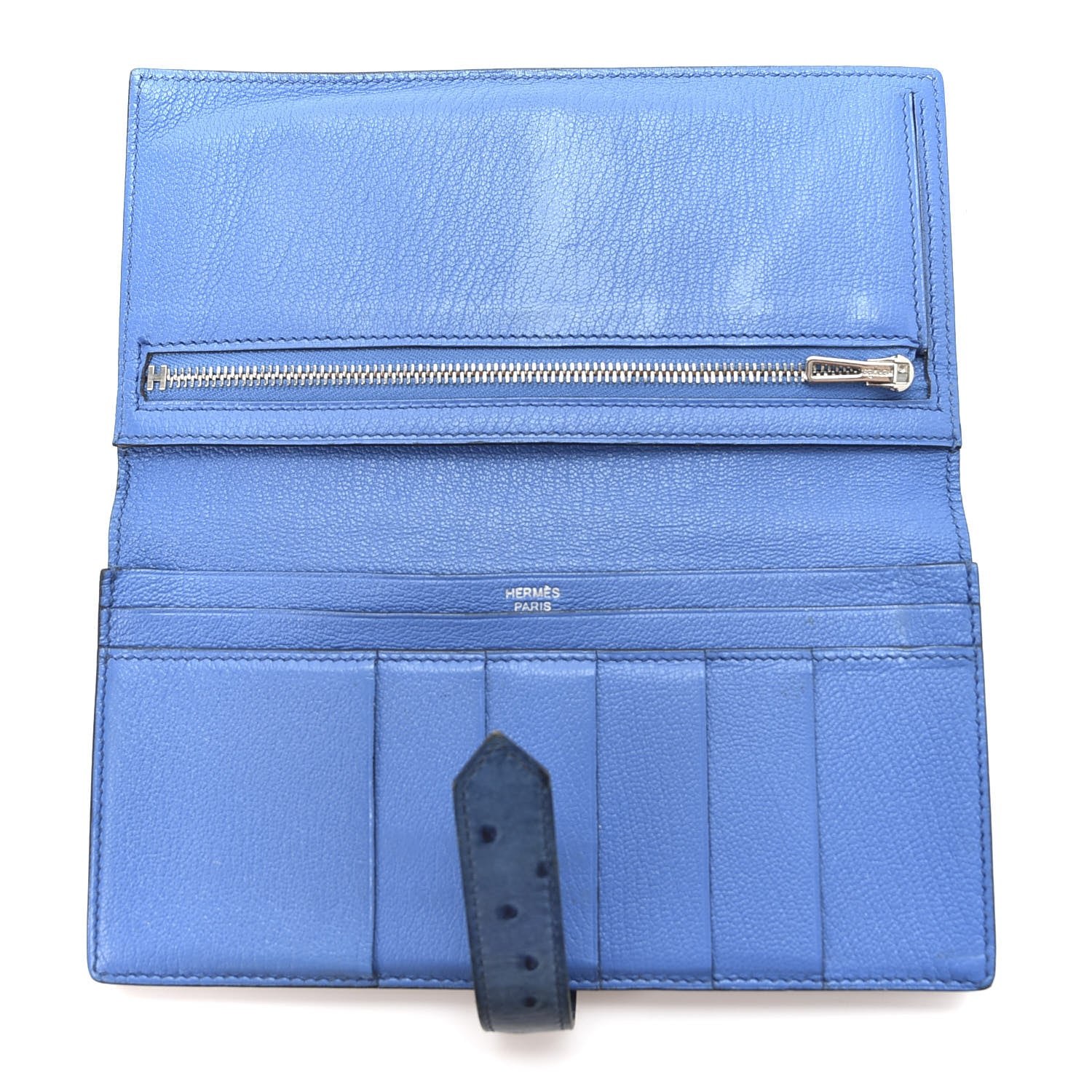 Hermes Ostrich Bearn Wallet 4 of 9