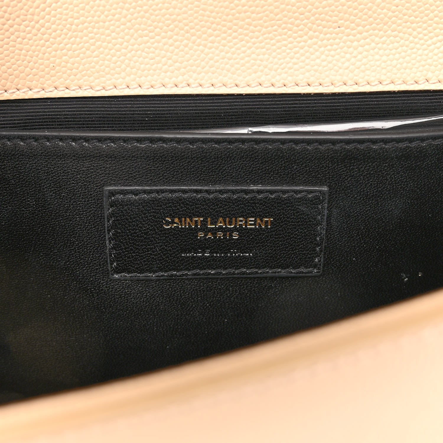 Saint Laurent Grain De Poudre Classic Monogram Cassandre Clutch Nude 7 of 10