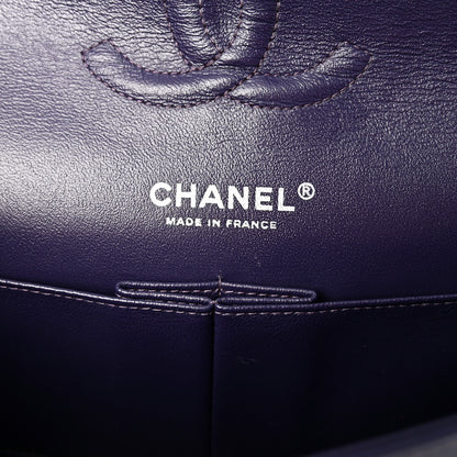 Chanel Lambskin Quilted Medium Double Flap Dark Purple 6 of 10
