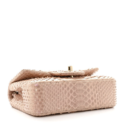 Chanel Metallic Snakeskin Extra Mini Rectangular Flap Pink 4 of 10