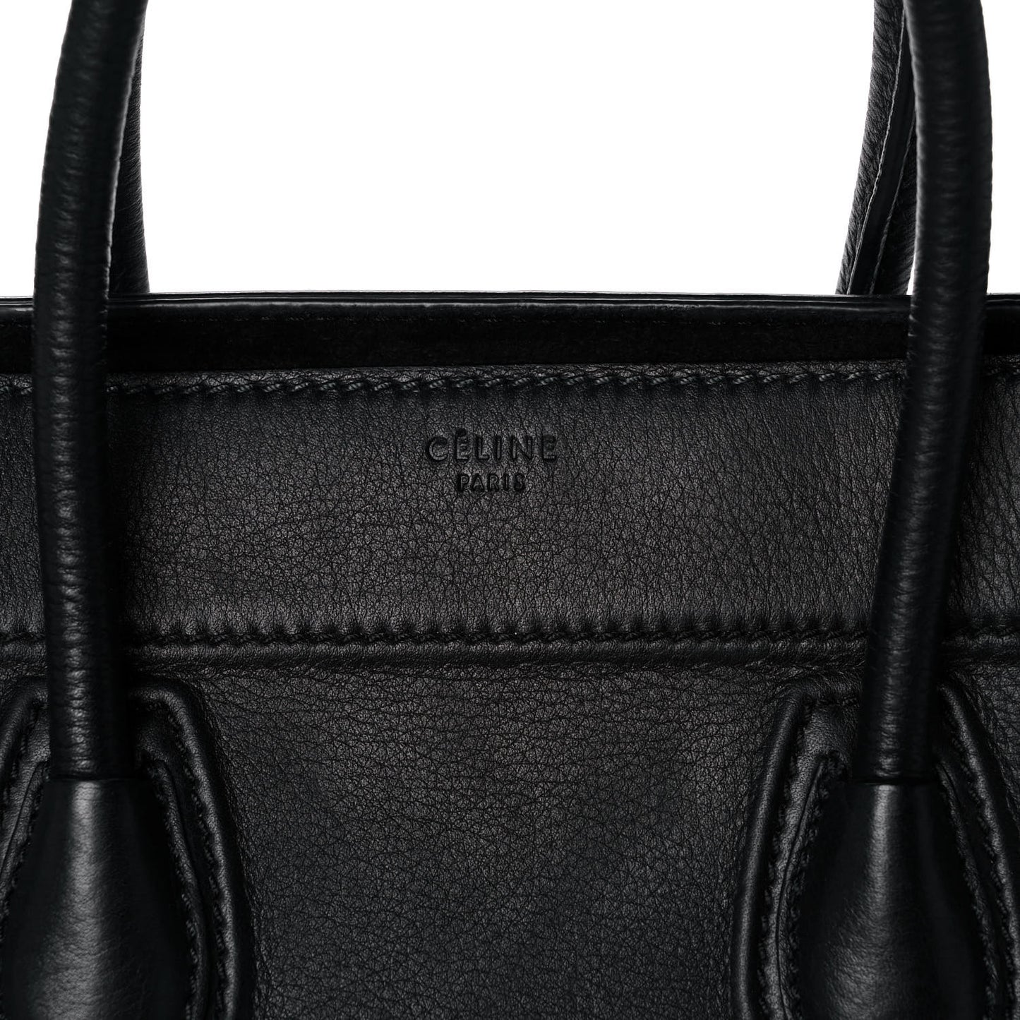Supple Calfskin Medium Phantom Luggage Black