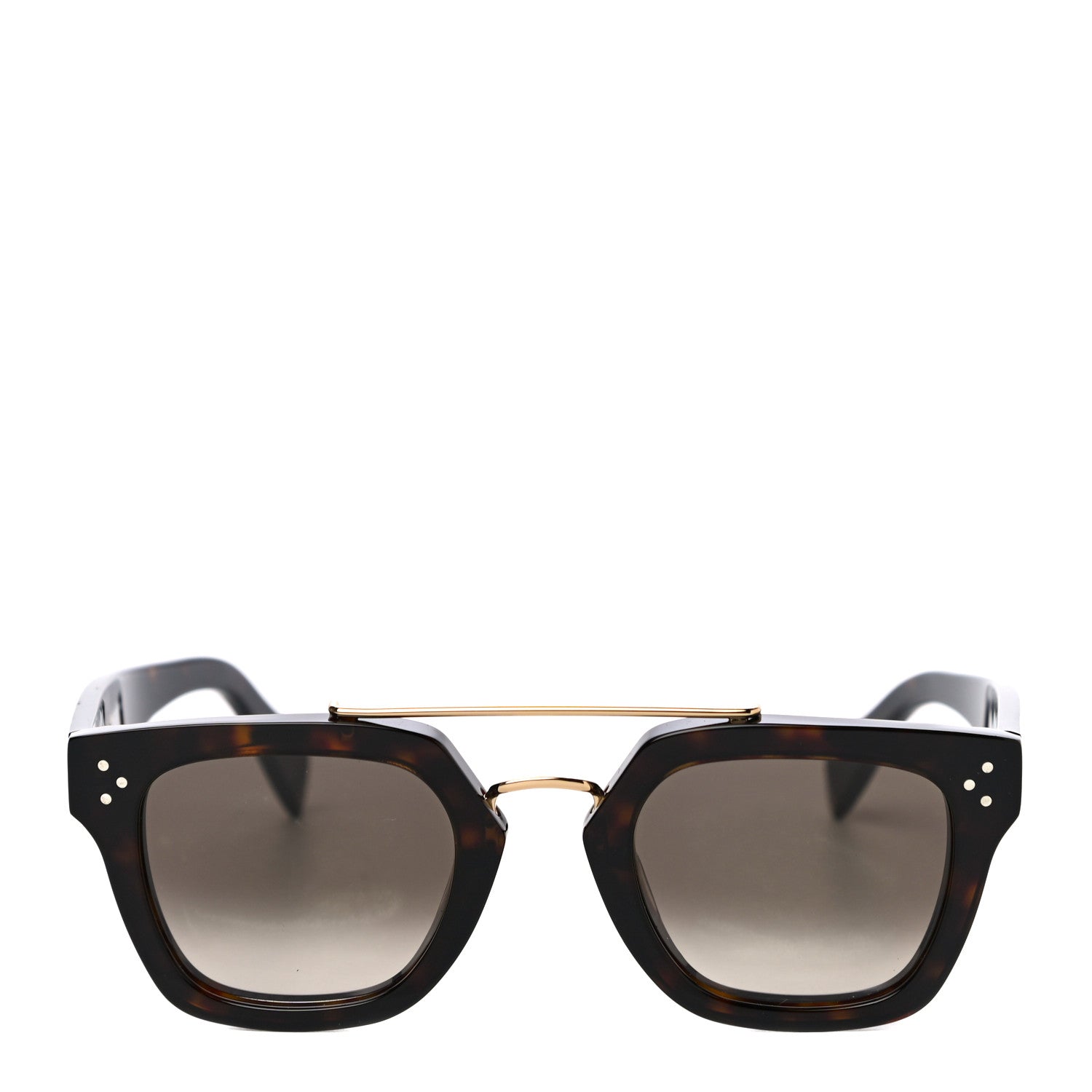 Celine Acetate Bridge Sunglasses CL41077/S Dark Havana 4 of 6