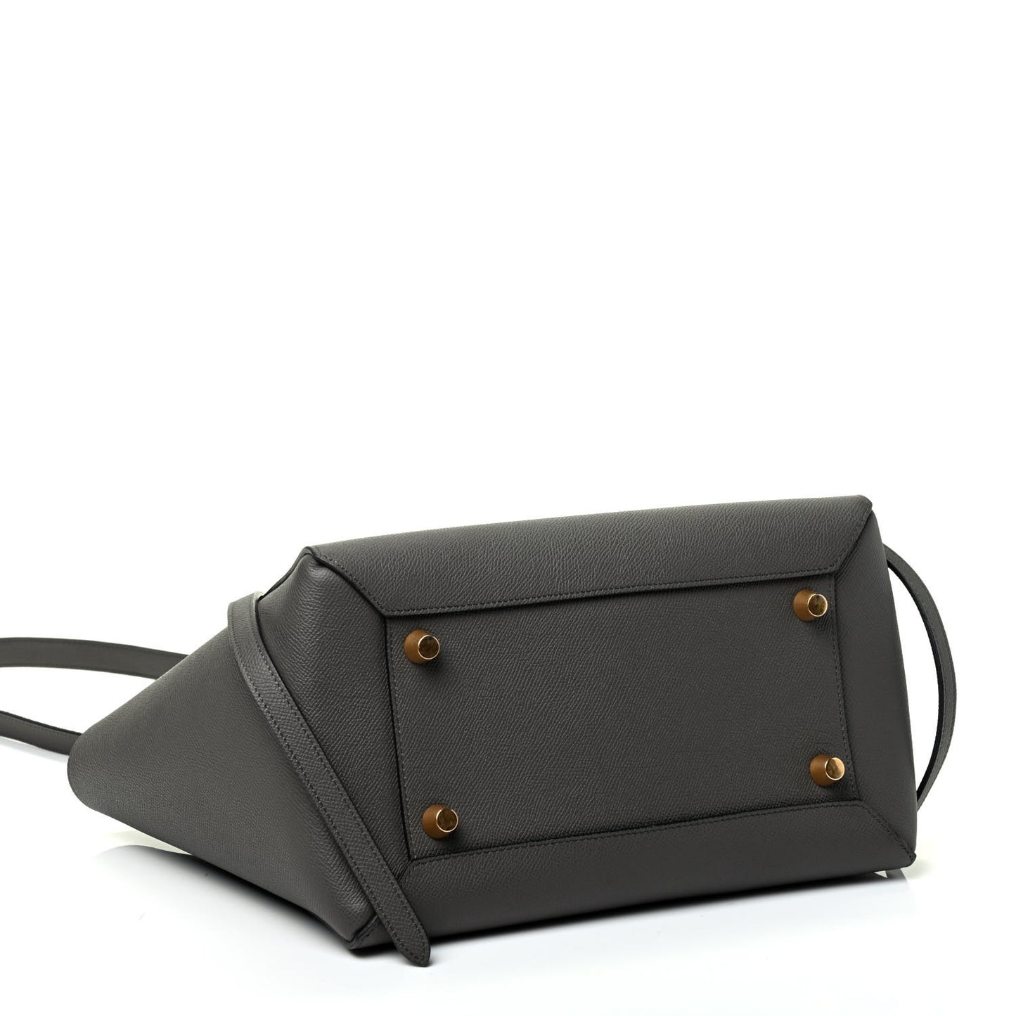 Grained Calfskin Mini Belt Bag Grey