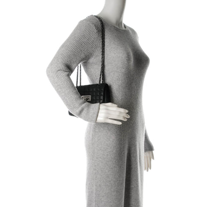 Chanel Iridescent Calfskin Square Quilted Mini Flap Black 2 of 9