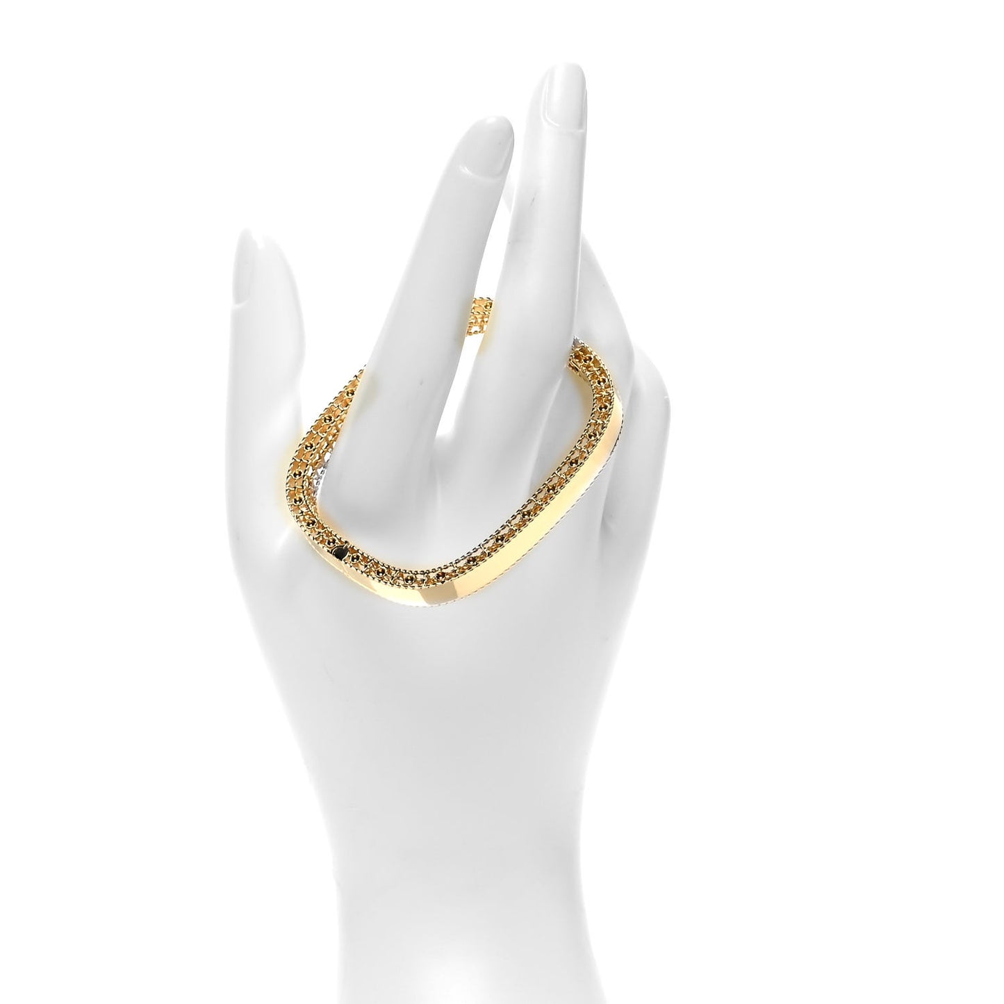18K Yellow Gold Princess Slim Bangle Bracelet