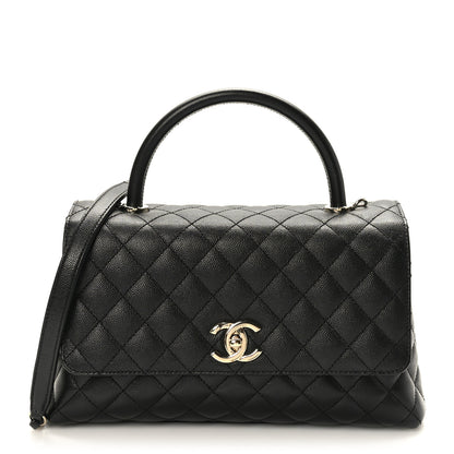 Chanel Caviar Quilted Small Coco Handle Flap Black 1 of 8