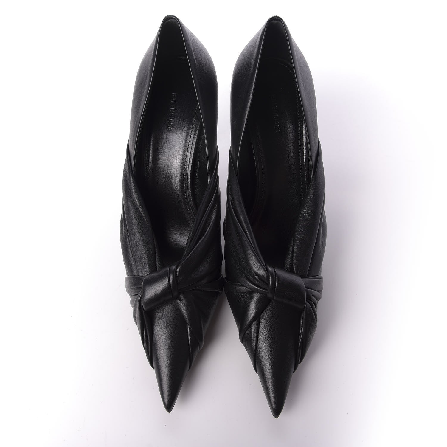 Balenciaga Smooth Nappa Drapy 80mm Pumps 37 Black 5 of 10