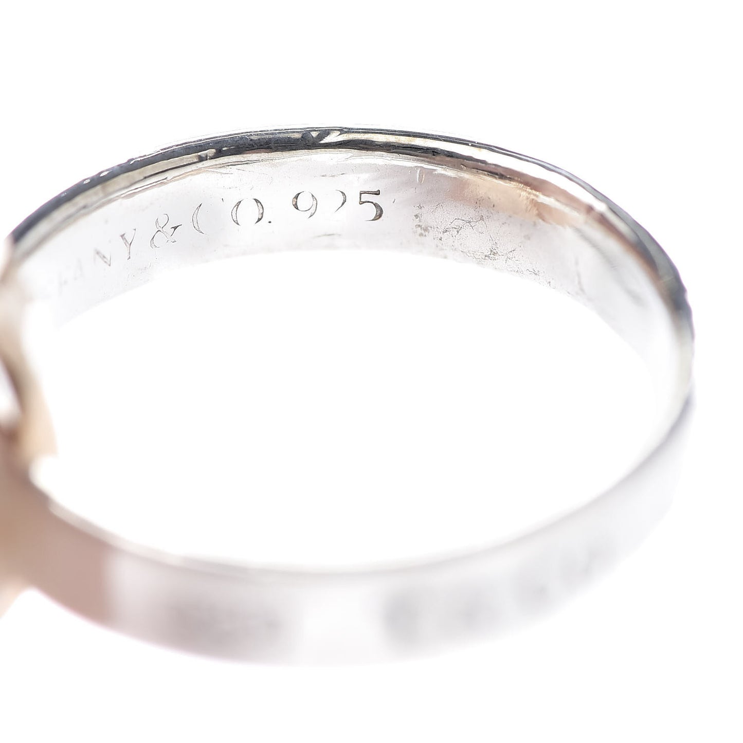 18K Rose Gold Sterling Silver 1837 Interlocking Circles Ring 47 4