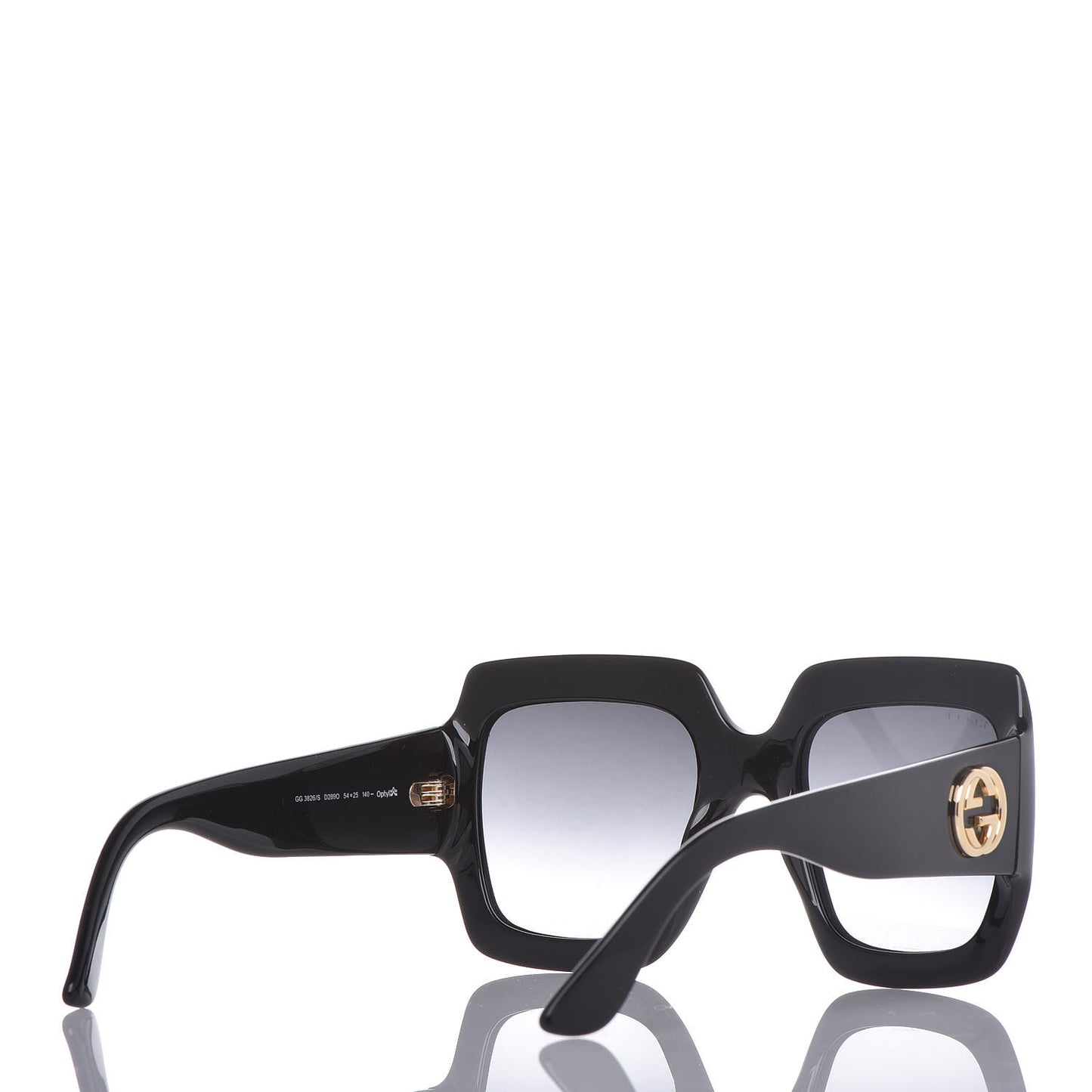 Acetate Square Frame Sunglasses GG0053S Black