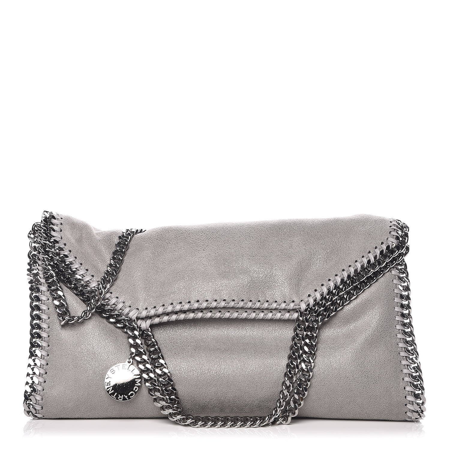 Stella McCartney Shaggy Deer Falabella Fold Over Tote Grey 1 of 12