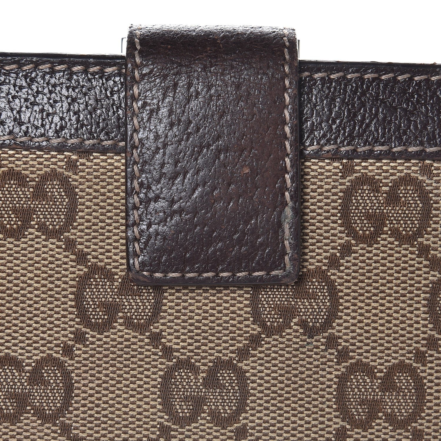 Gucci Monogram Charmy French Wallet Dark Brown 7 of 12