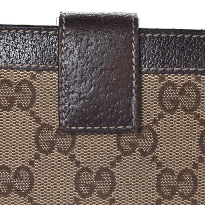 Gucci Monogram Charmy French Wallet Dark Brown 7 of 12