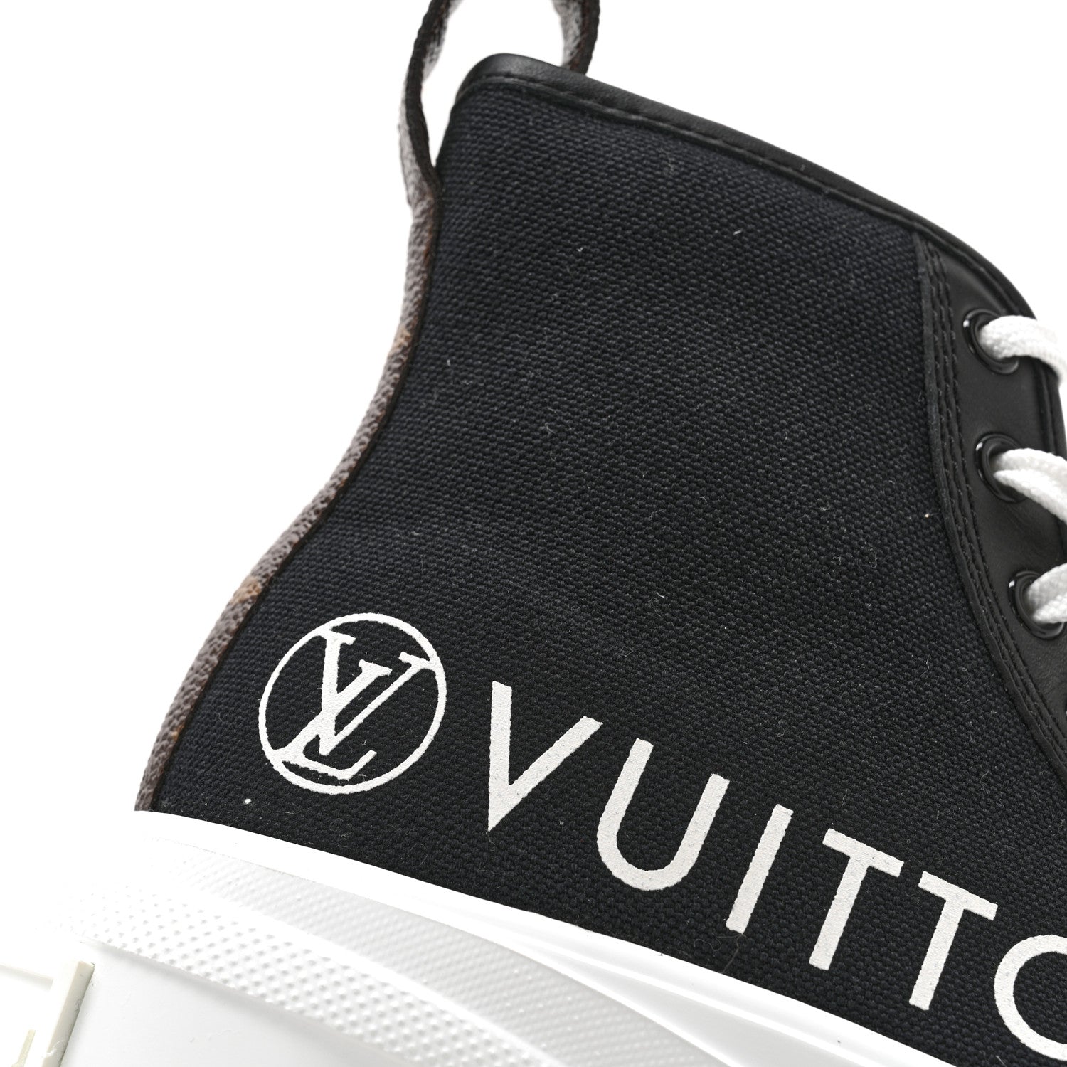 Louis Vuitton Canvas LV Squad Sneaker Boots 37 Black 11 of 13