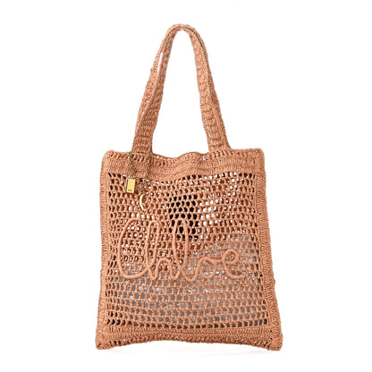 Chloe Raffia Summer Banana Tote Summery Beige 1 of 13