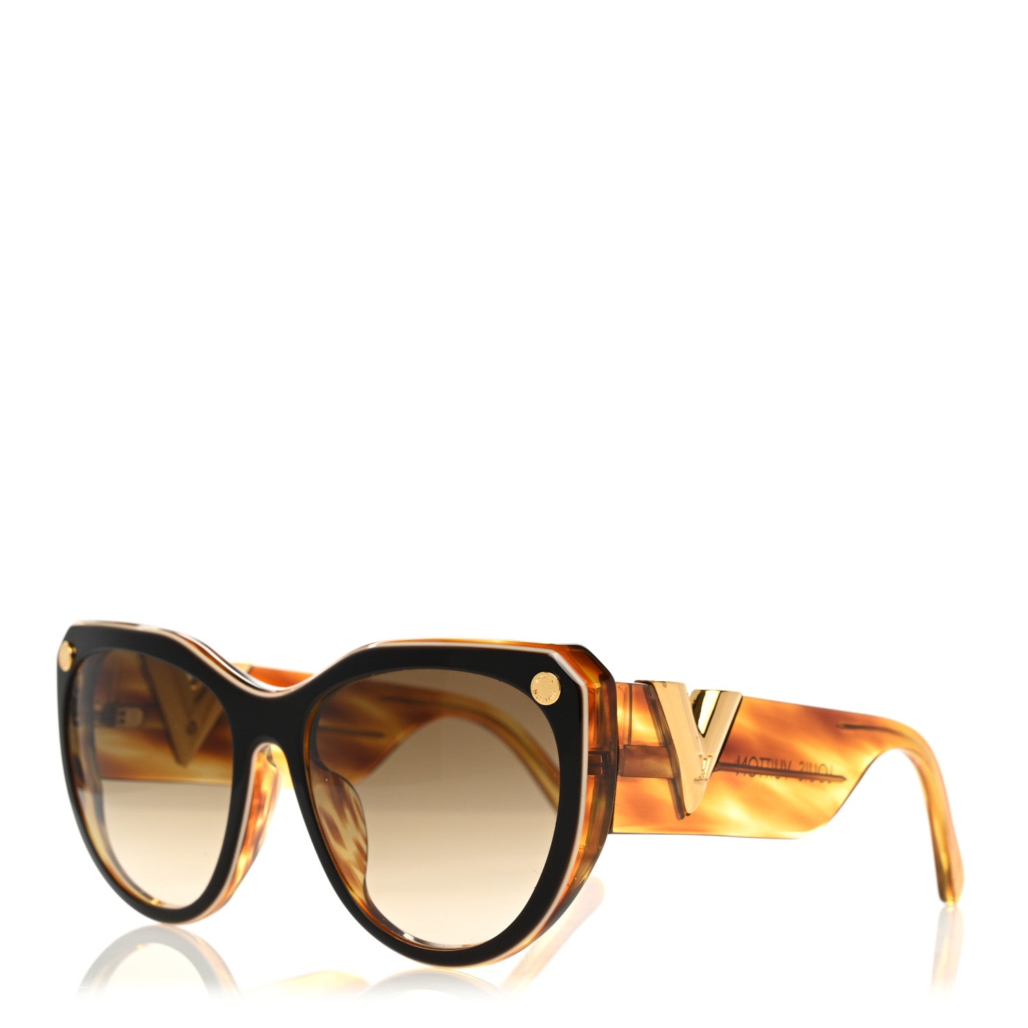 Louis Vuitton Acetate My Fair Lady Sunglasses Z1364E Tortoise 1 of 8