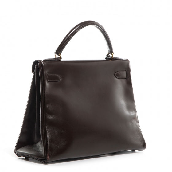Hermes Box Kelly Retourne 32 Chocolate 3 of 20