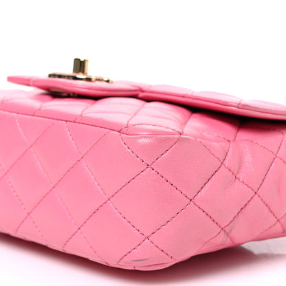 Chanel Lambskin Enamel Quilted Small Candy Hearts Flap Pink 10 of 11