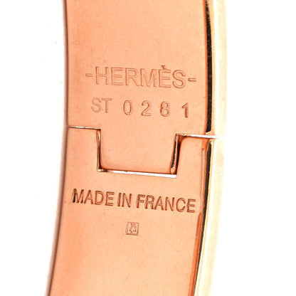 Hermes Enamel Narrow Clic Clac H Bracelet PM Rose Candeur 4 of 5