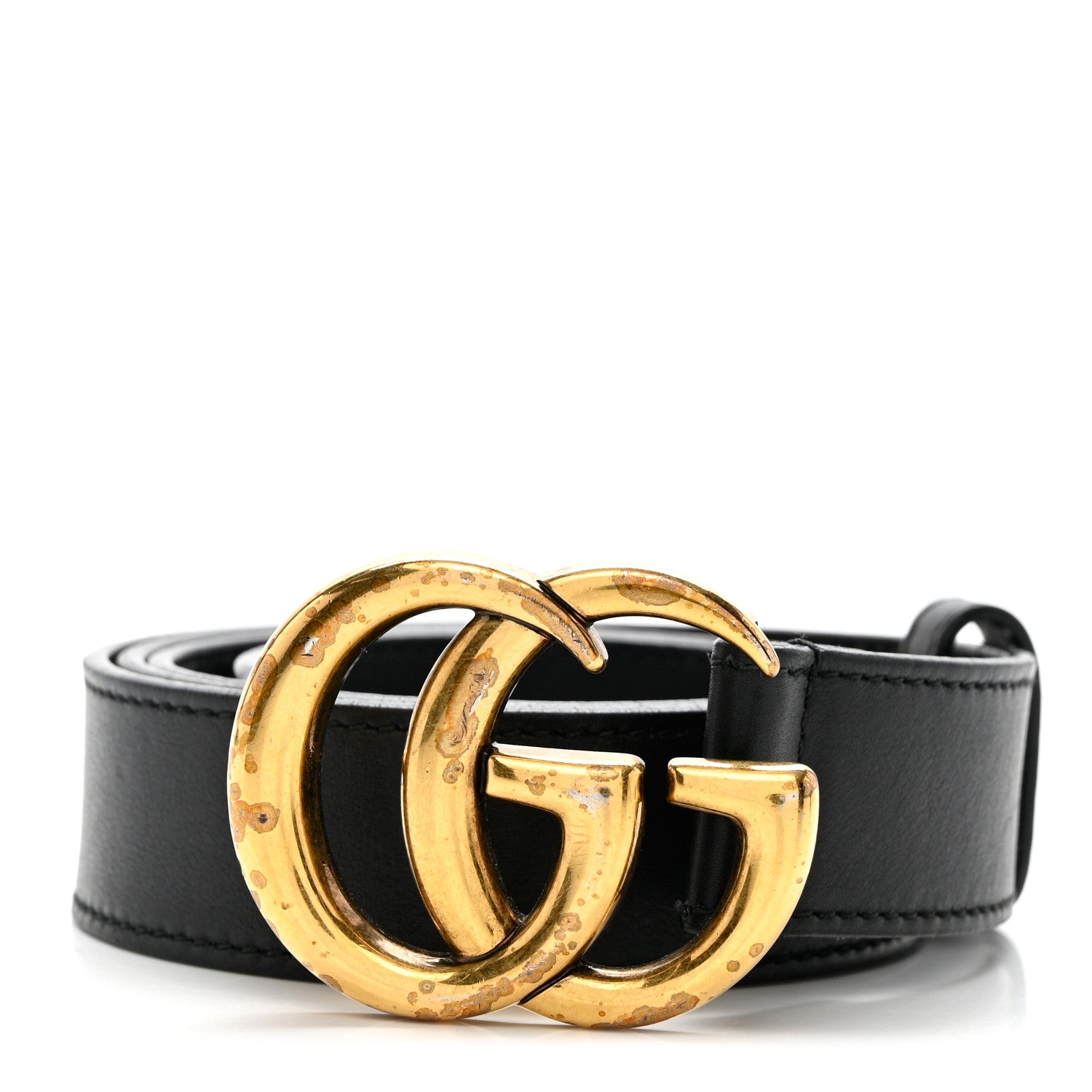 Gucci Calfskin Double G 30mm Belt 90 36 Black 1 of 7