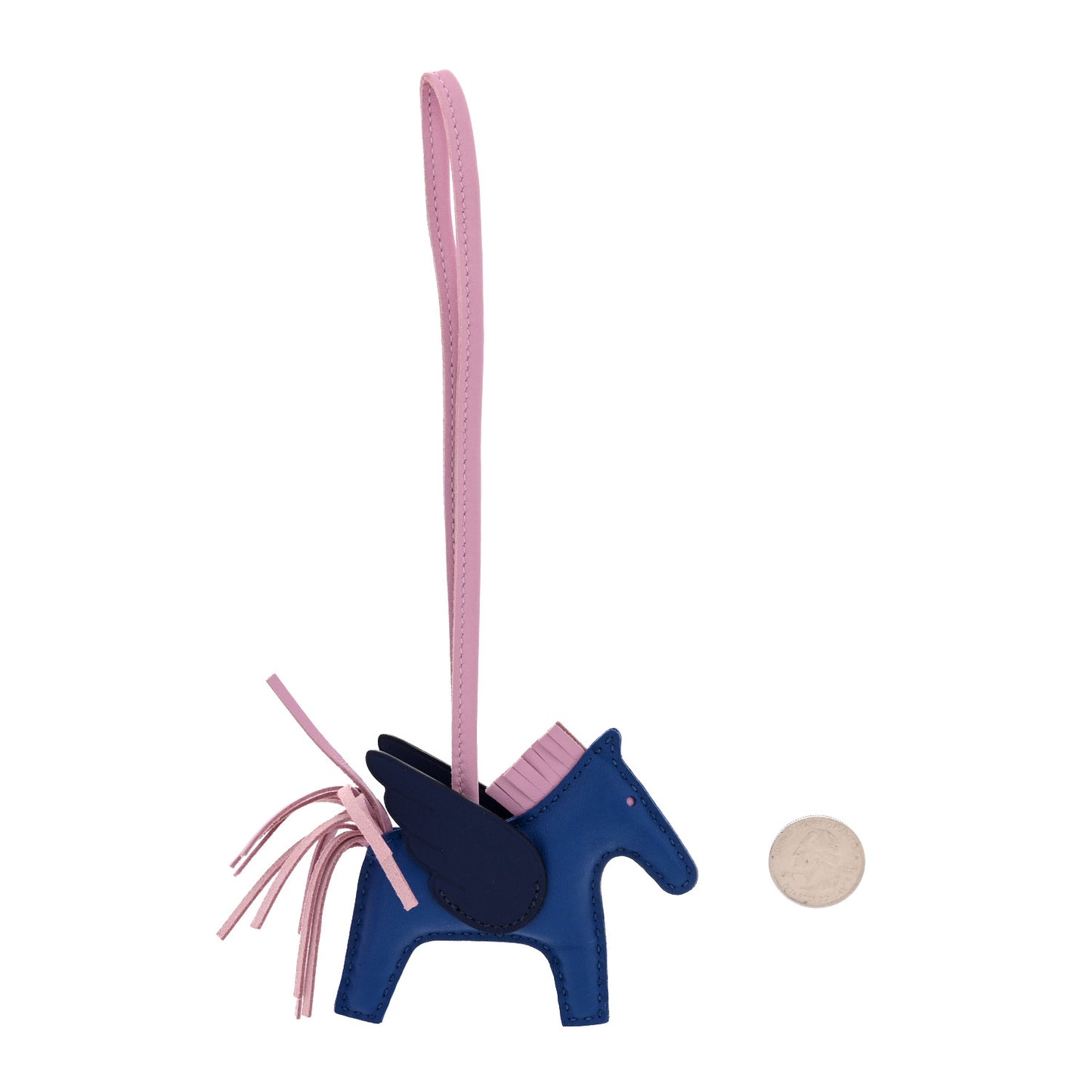 Milo Lambskin Grigri Rodeo Pegase Horse Bag Charm PM Bleu France Mauve Sylvestre Bleu Saphir