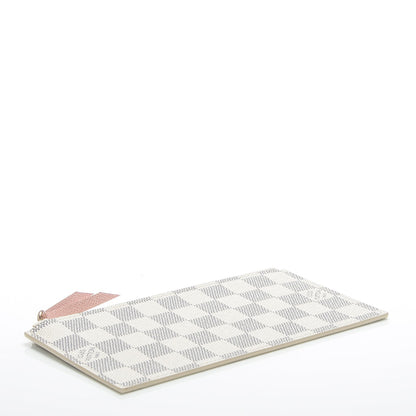 Louis Vuitton Damier Azur Felicie Chain Wallet Zippered Insert Rose Ballerine 4 of 5
