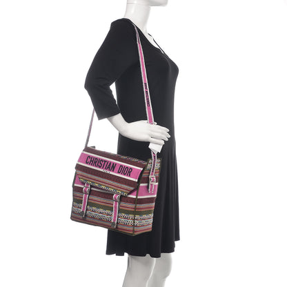 Christian Dior Canvas Embroidered Diorcamp Messenger Vert Multicolor 2 of 8