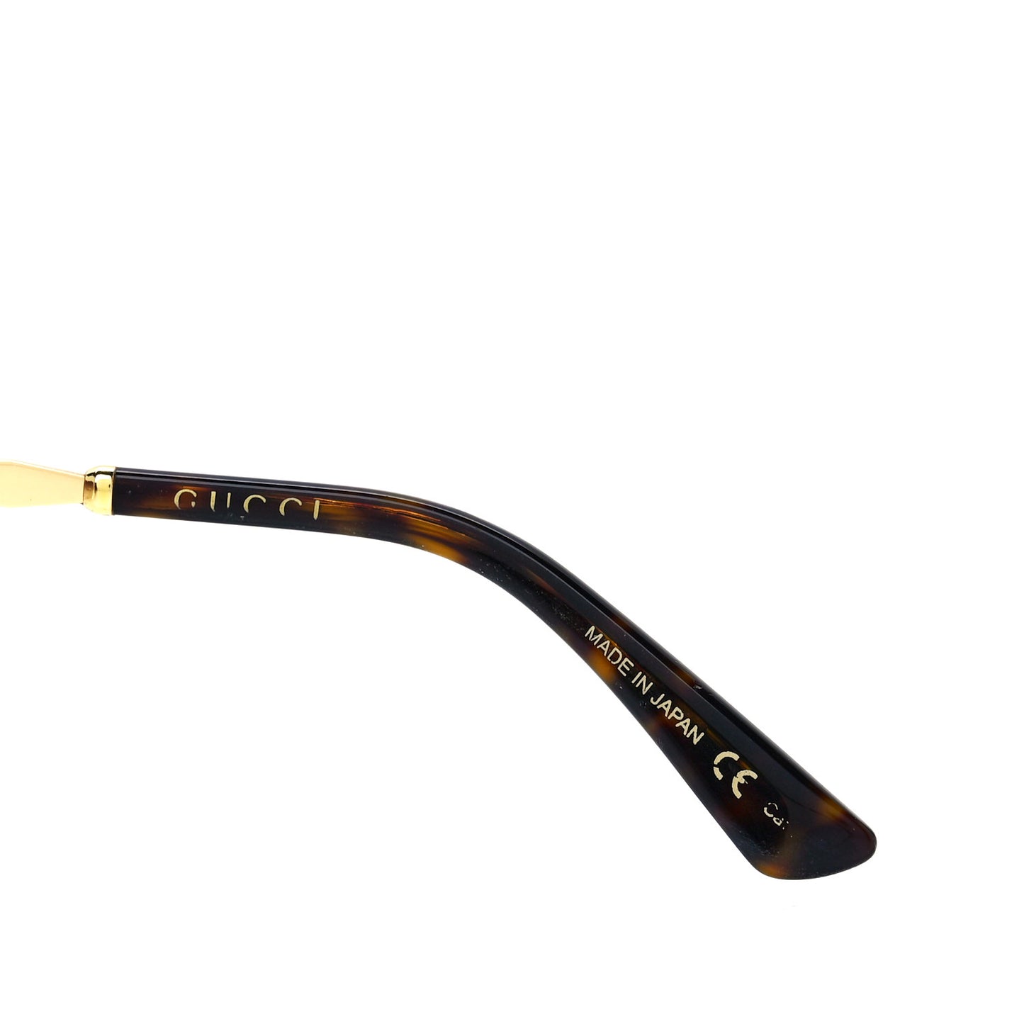 Metal Round Frame GG0595S Sunglasses Gold Brown
