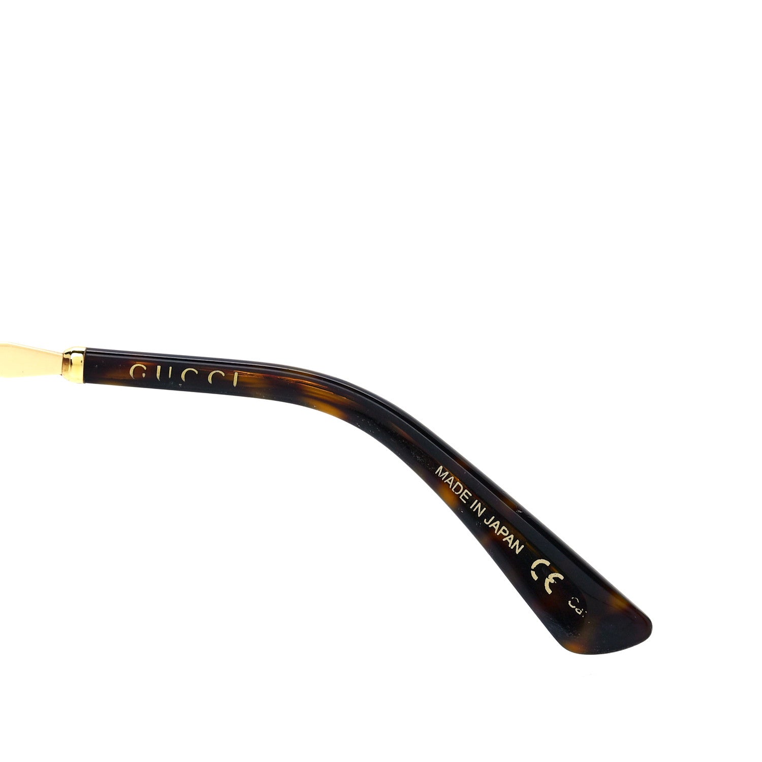 Gucci Metal Round Frame GG0595S Sunglasses Gold Brown 6 of 8